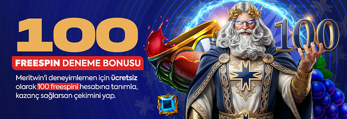 Meritwin 100 Freespin Deneme Bonusu