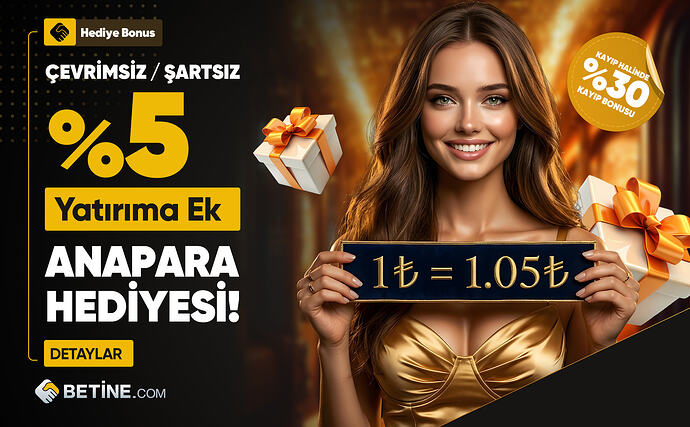 %5 Yatırıma Ek Koşulsuz Şartsız Hediye%0A